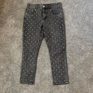 Anthropologie Pilcro Women's Black Studded Jeans
